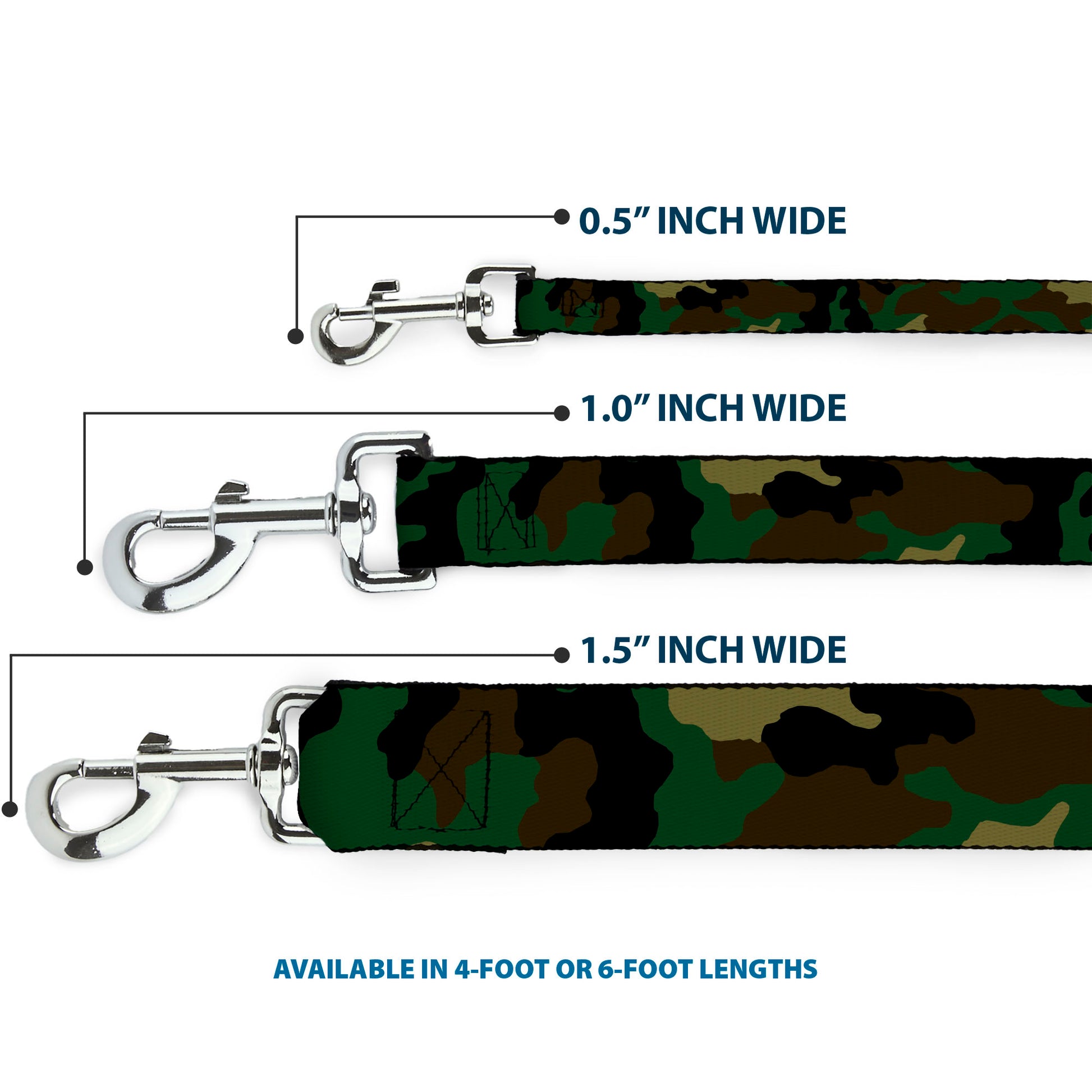 Dog Leash - Camo Olive Dog Leashes Buckle-Down