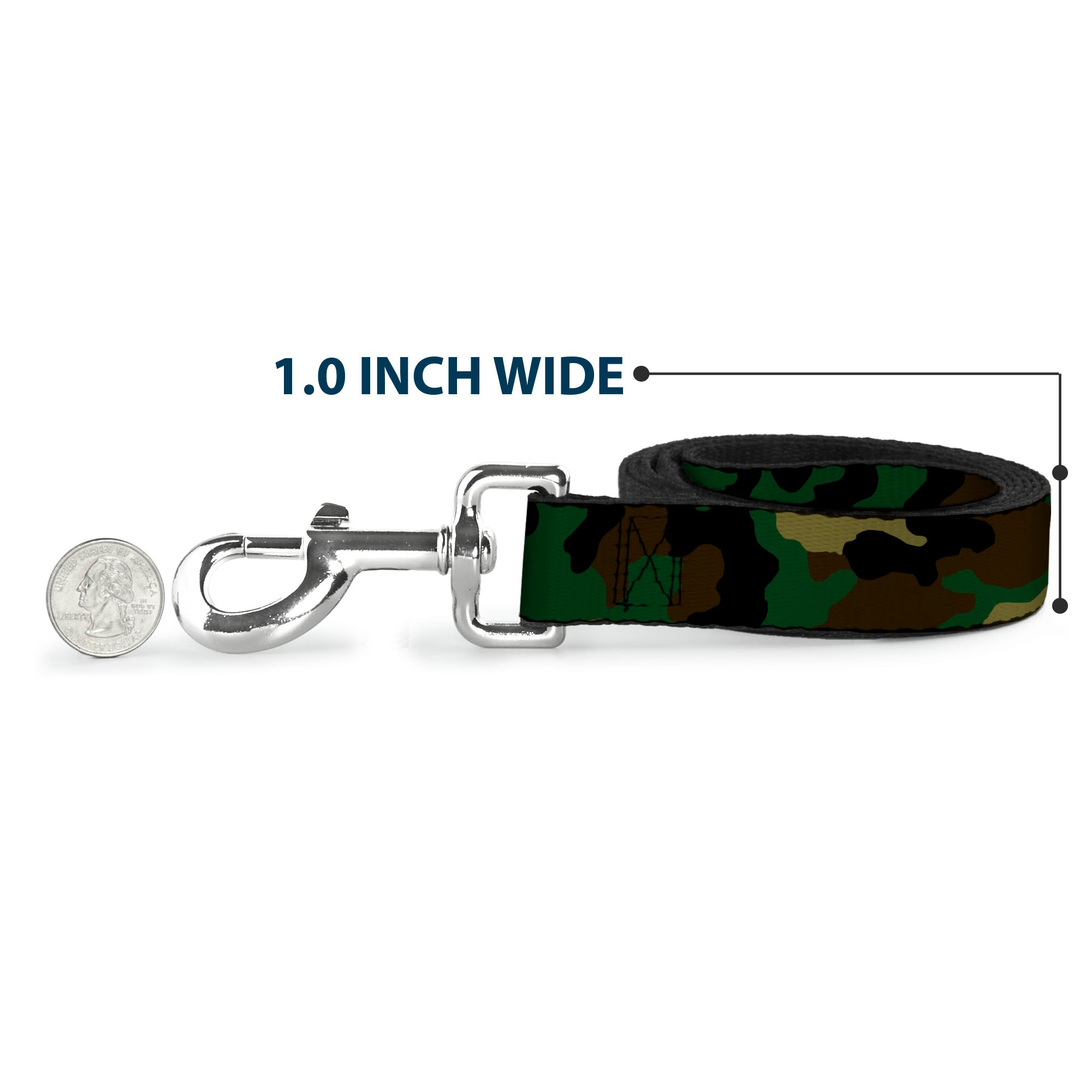 Dog Leash - Camo Olive Dog Leashes Buckle-Down