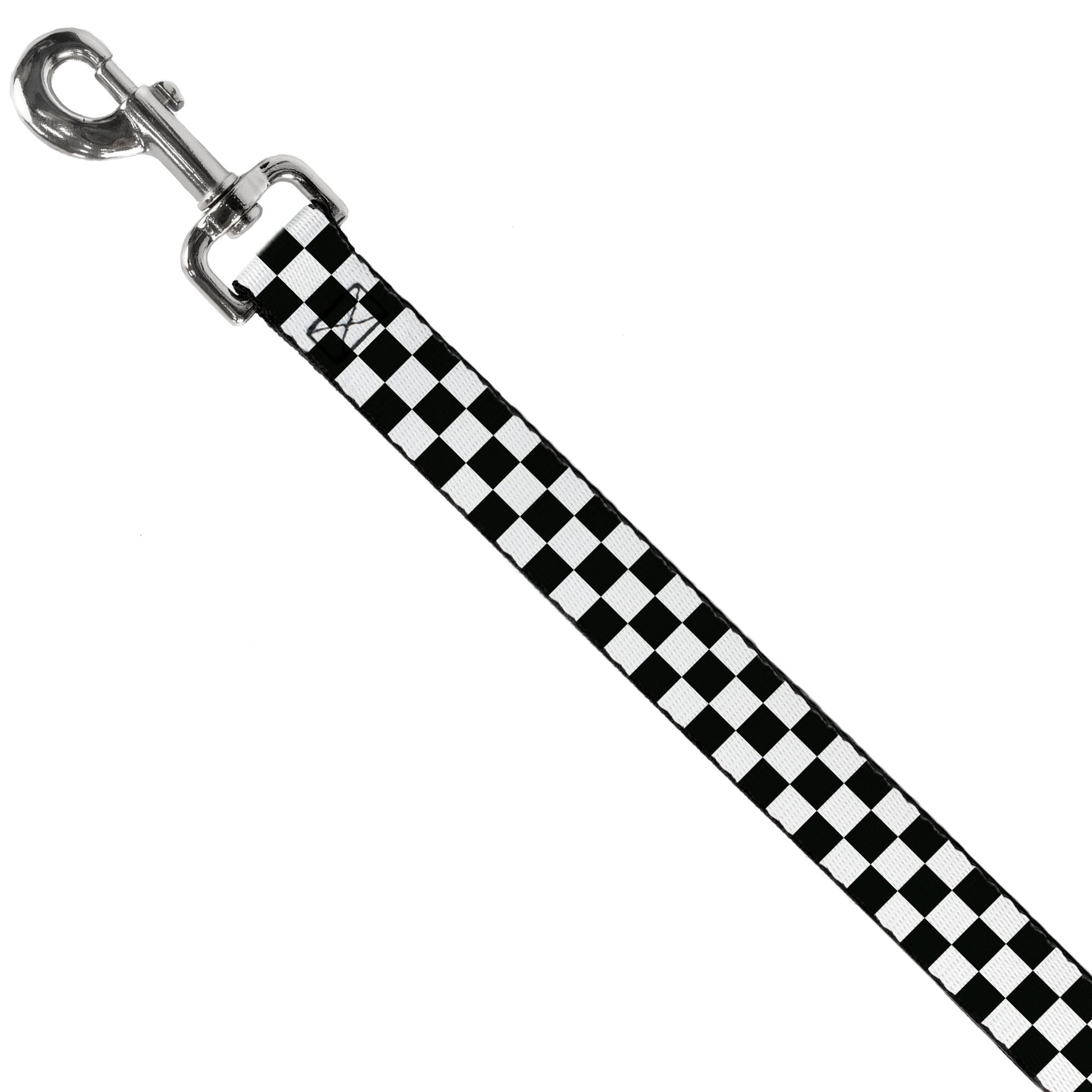 Black and White Checkered Dog Leash Dog Leashes Buckle-Down