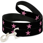 Dog Leash - Star Black/Pink Dog Leashes Buckle-Down