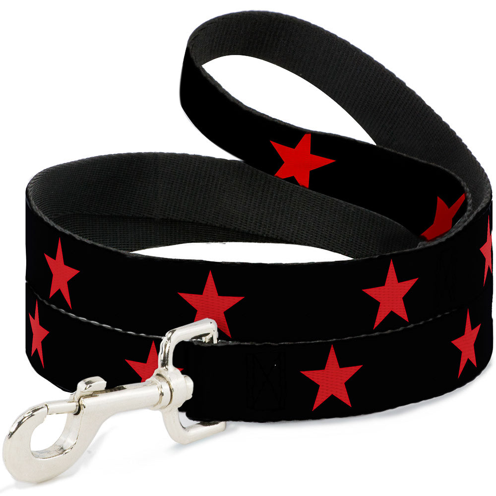 Dog Leash - Star Black/Red Dog Leashes Buckle-Down