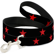 Dog Leash - Star Black/Red Dog Leashes Buckle-Down