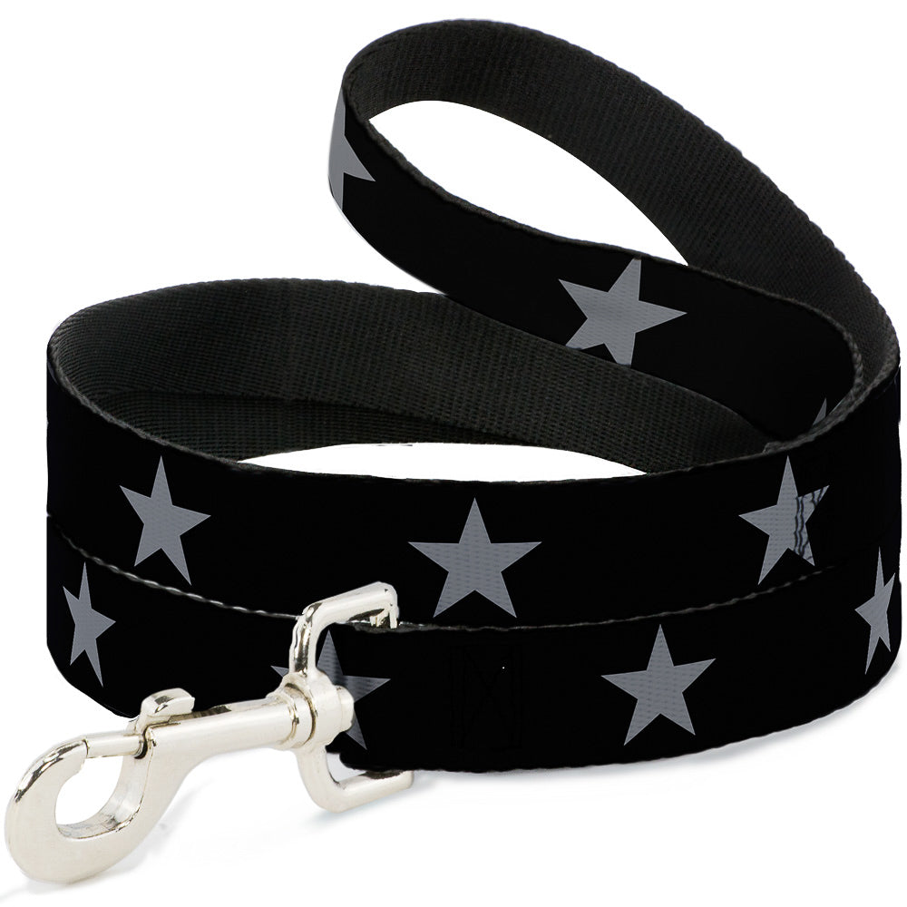 Dog Leash - Star Black/Silver Dog Leashes Buckle-Down