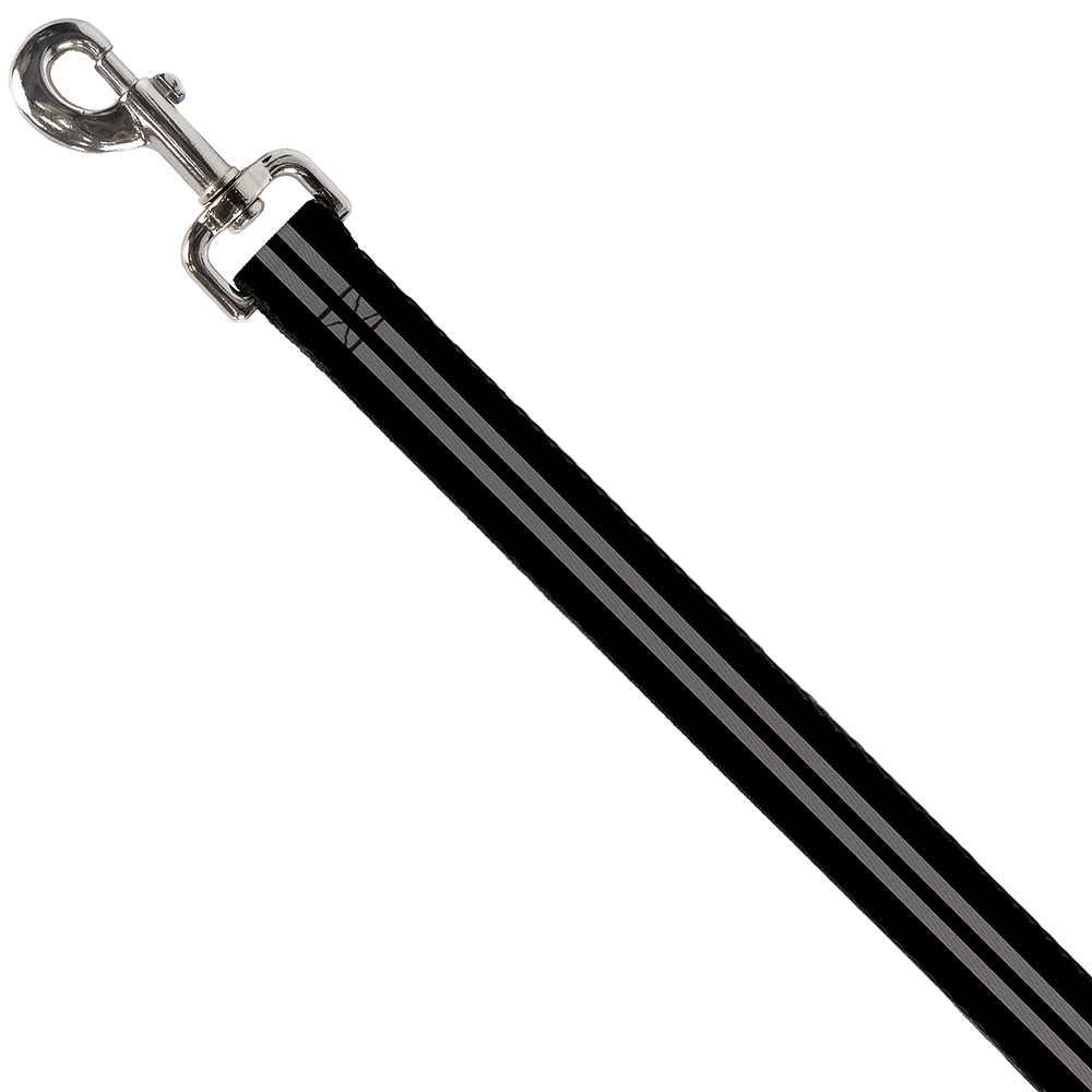 Dog Leash - Stripe Black/Gray Dog Leashes Buckle-Down