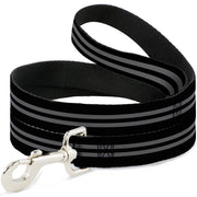 Dog Leash - Stripe Black/Gray Dog Leashes Buckle-Down
