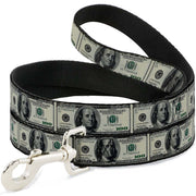 Dog Leash - 100 Dollar Bills Dog Leashes Buckle-Down