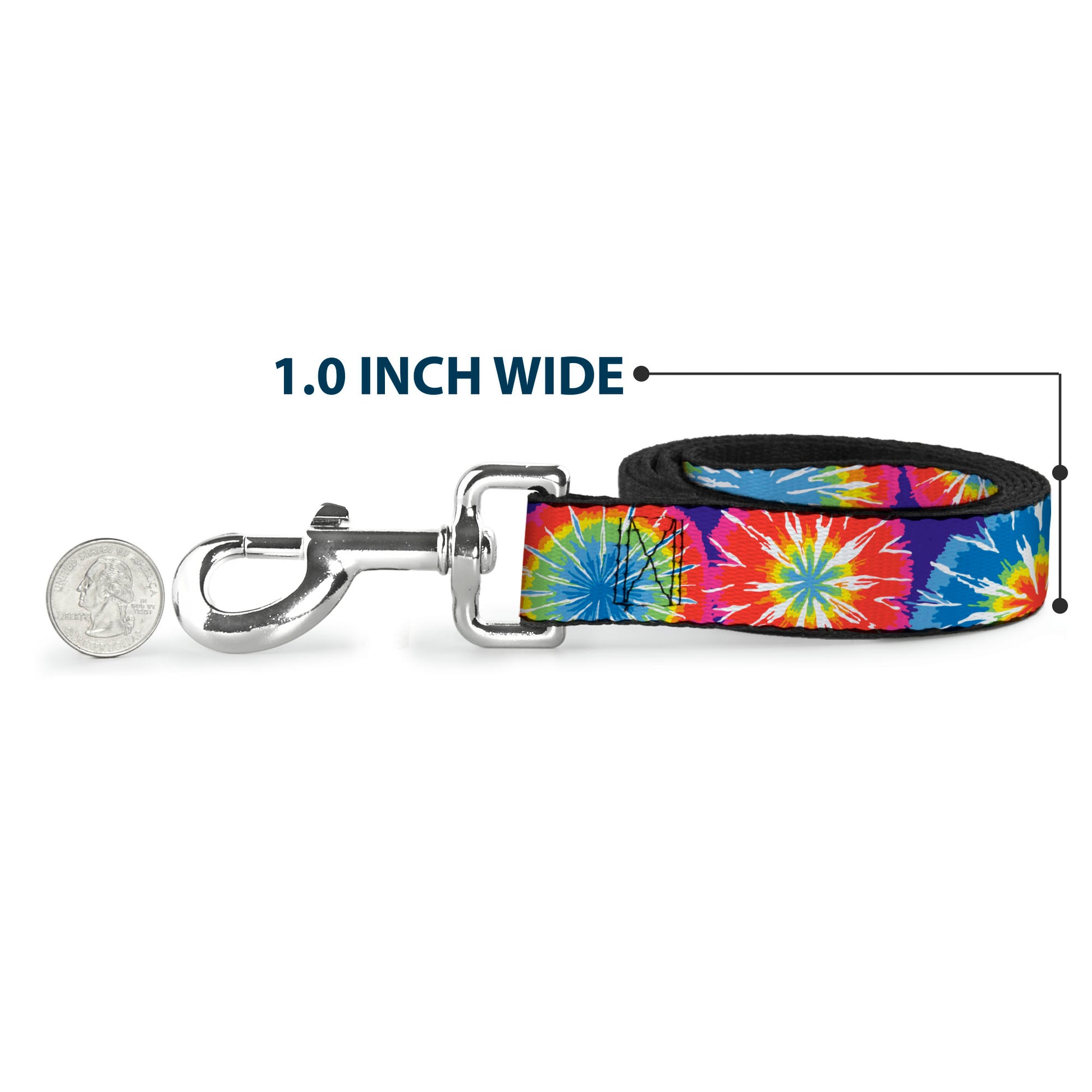Dog Leash - 70's Tie Dye Dog Leashes Buckle-Down