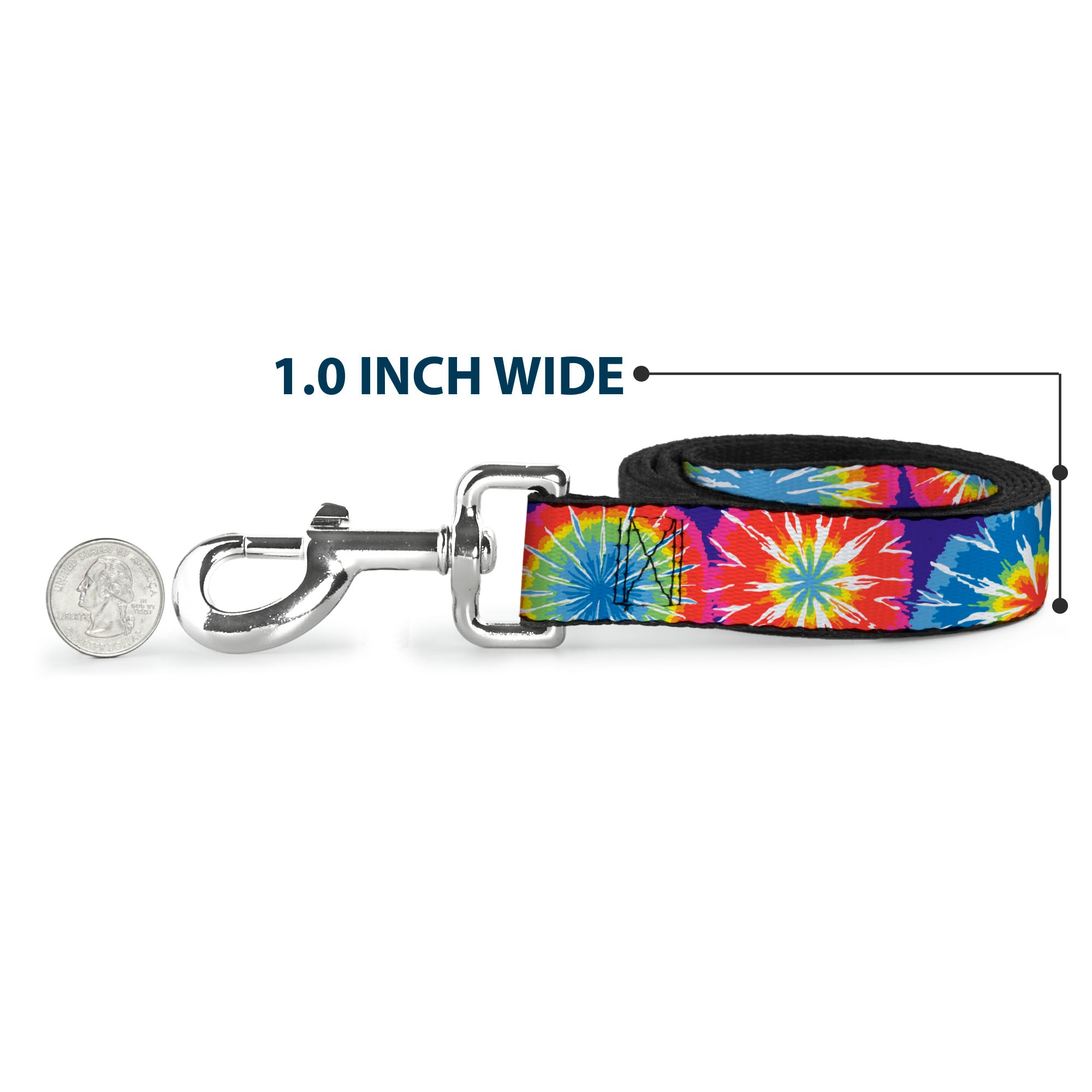 Dog Leash - 70's Tie Dye Dog Leashes Buckle-Down