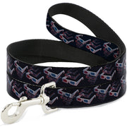 Dog Leash - 3-D Glasses Black Dog Leashes Buckle-Down