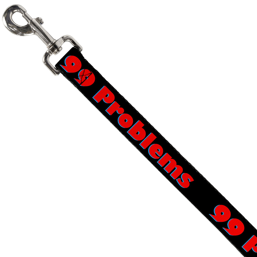 Buckle-Down Dog Leash - 99 PROBLEMS Black/Red Dog Leashes Buckle-Down