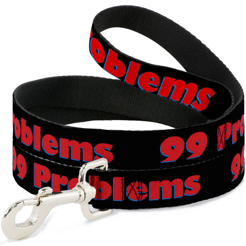 Buckle-Down Dog Leash - 99 PROBLEMS Black/Red Dog Leashes Buckle-Down