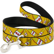 Buckle-Down Dog Leash - 40 Oz. Beer Bottles Yellow Dog Leashes Buckle-Down