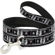 Dog Leash - 100 Dollar Bill X-Ray Black/White Dog Leashes Buckle-Down
