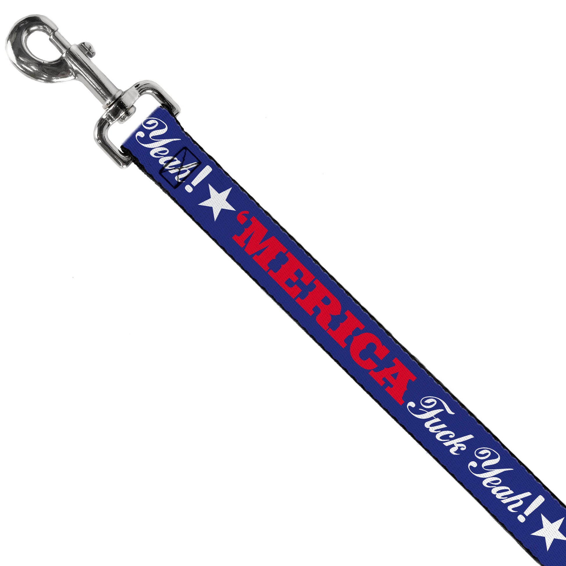 Dog Leash - 'MERICA FUCK YEAH!/Star Blue/Red/White Dog Leashes Buckle-Down