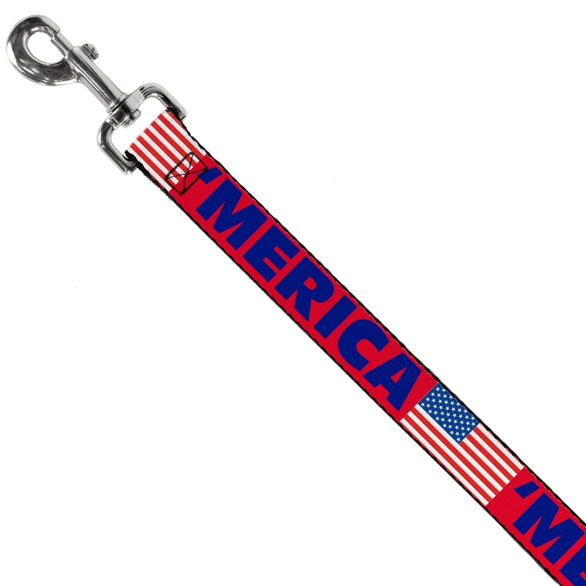 Dog Leash - 'MERICA/US Flag Red/Blue/White Dog Leashes Buckle-Down
