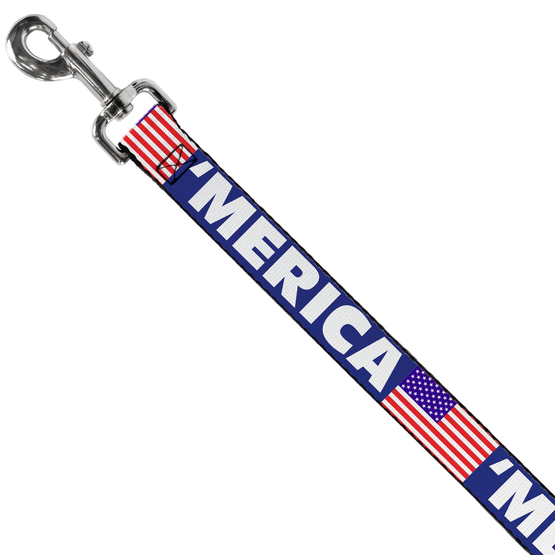 Dog Leash - 'MERICA/US Flag Blue/White/Red Dog Leashes Buckle-Down