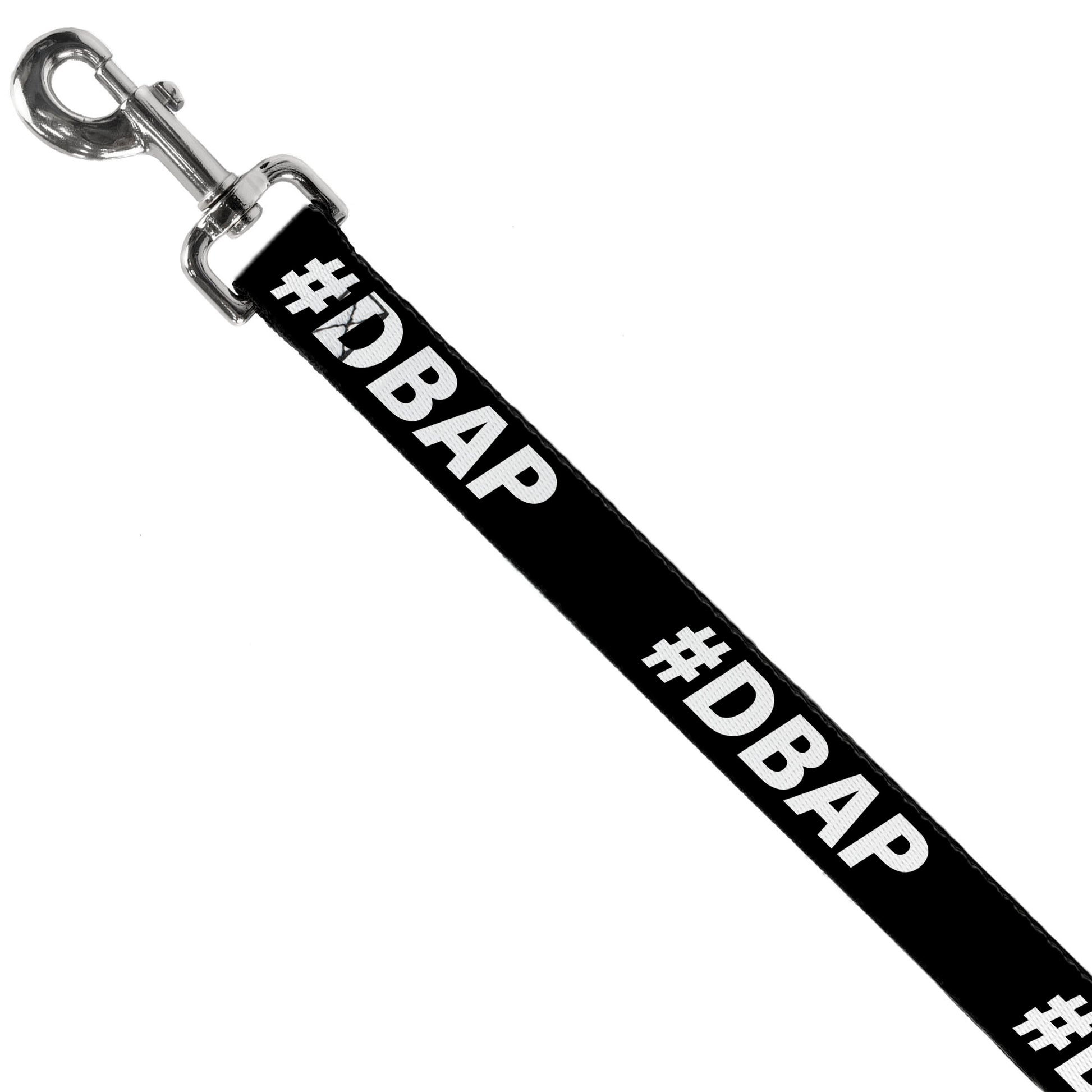 Dog Leash - #DBAP Hash Tag Text Black/White Dog Leashes Buckle-Down
