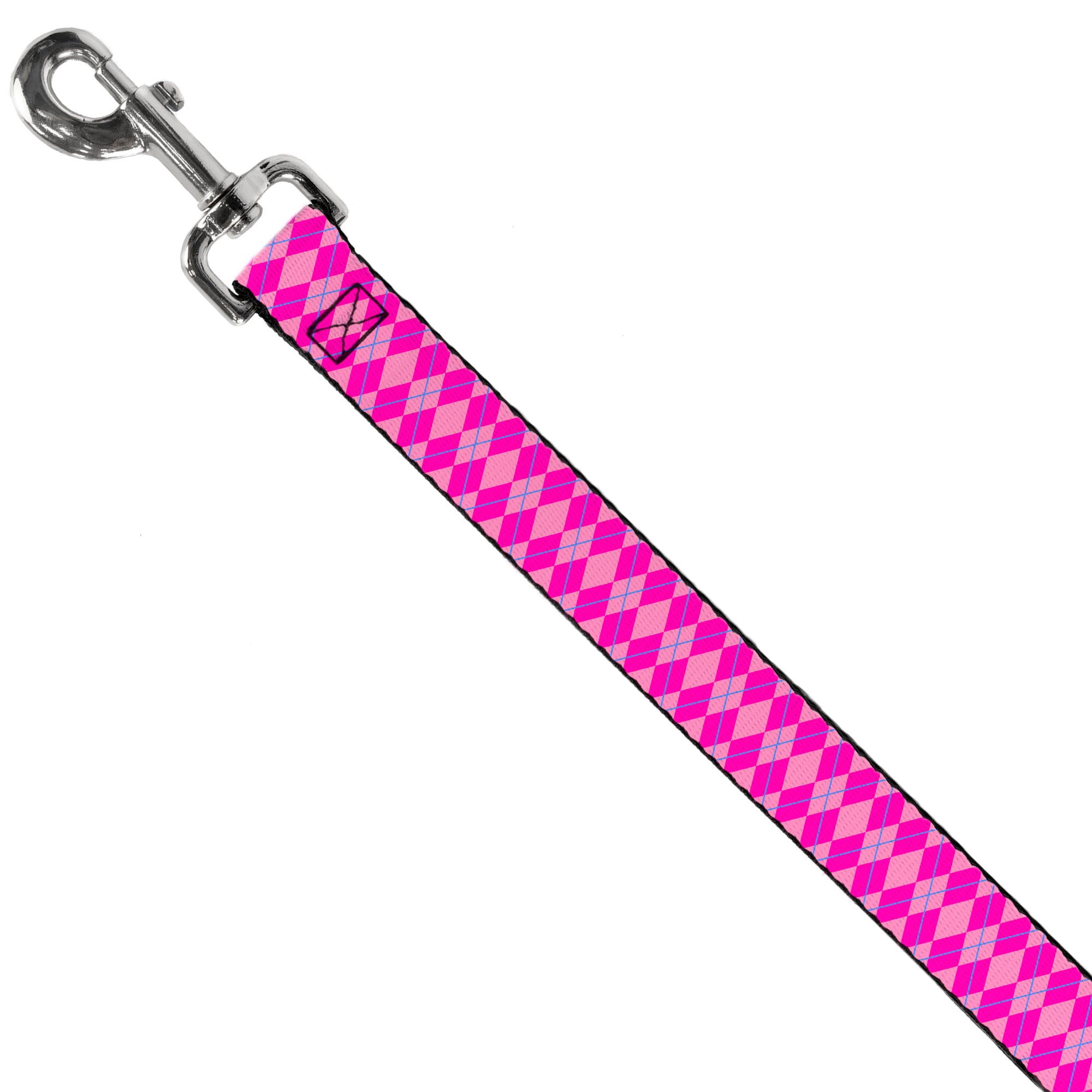 Dog Leash - Argyle Pink/Fuchsia/Blue Dog Leashes Buckle-Down