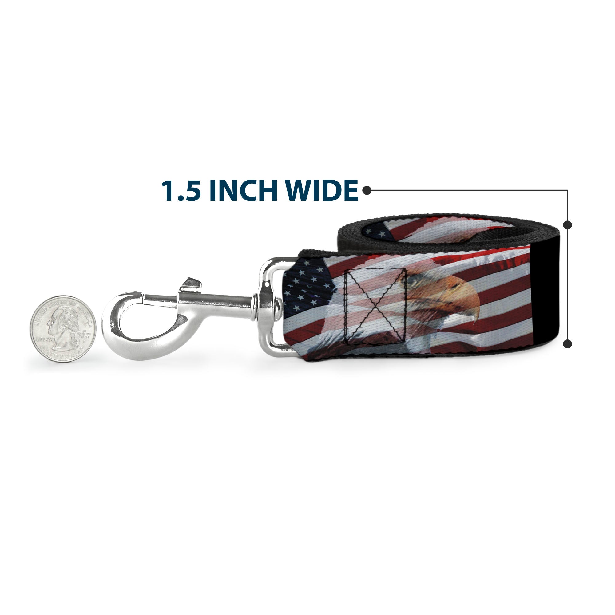 Dog Leash - American Eagle Flags Dog Leashes Buckle-Down