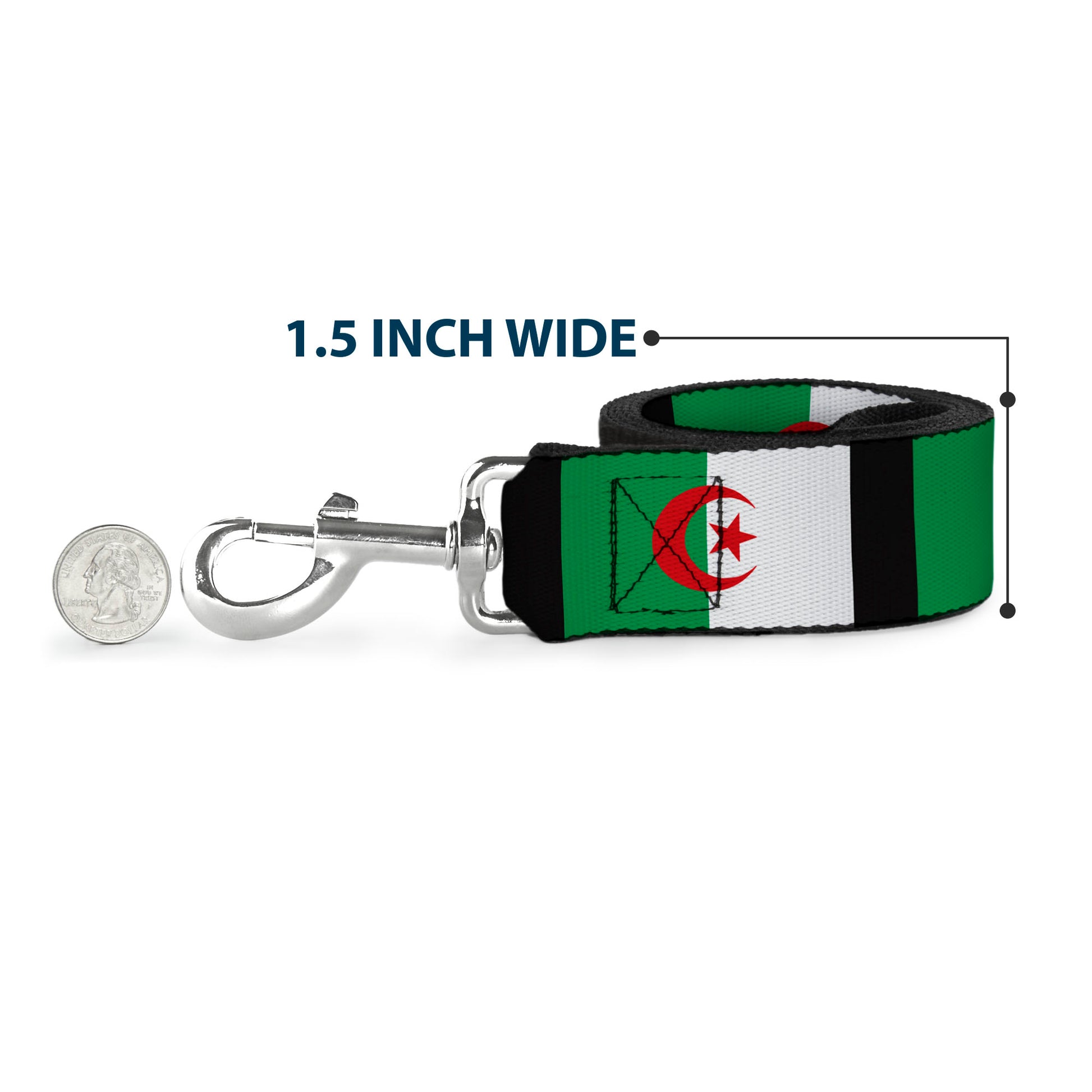 Dog Leash - Algeria Flags Dog Leashes Buckle-Down