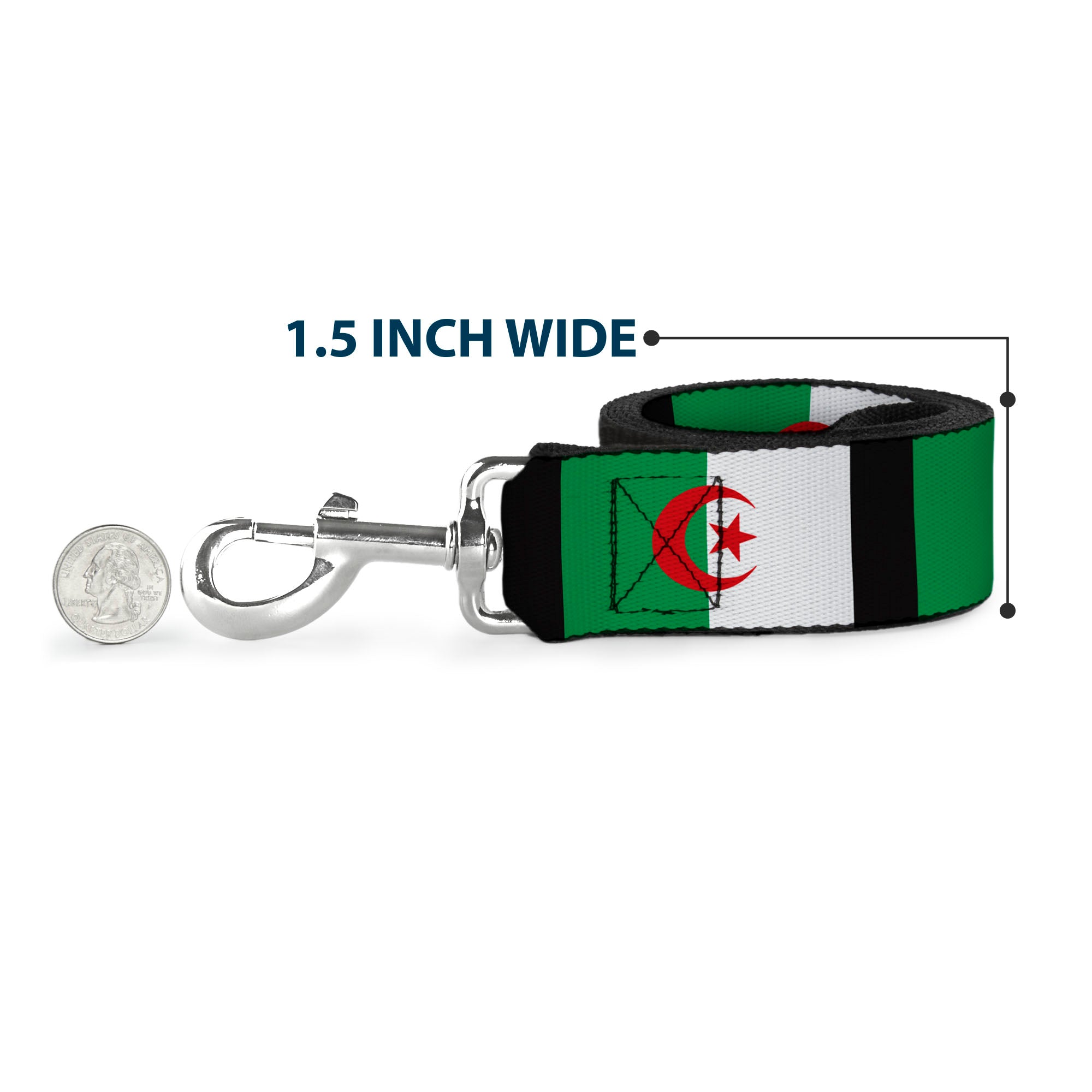 Dog Leash - Algeria Flags Dog Leashes Buckle-Down