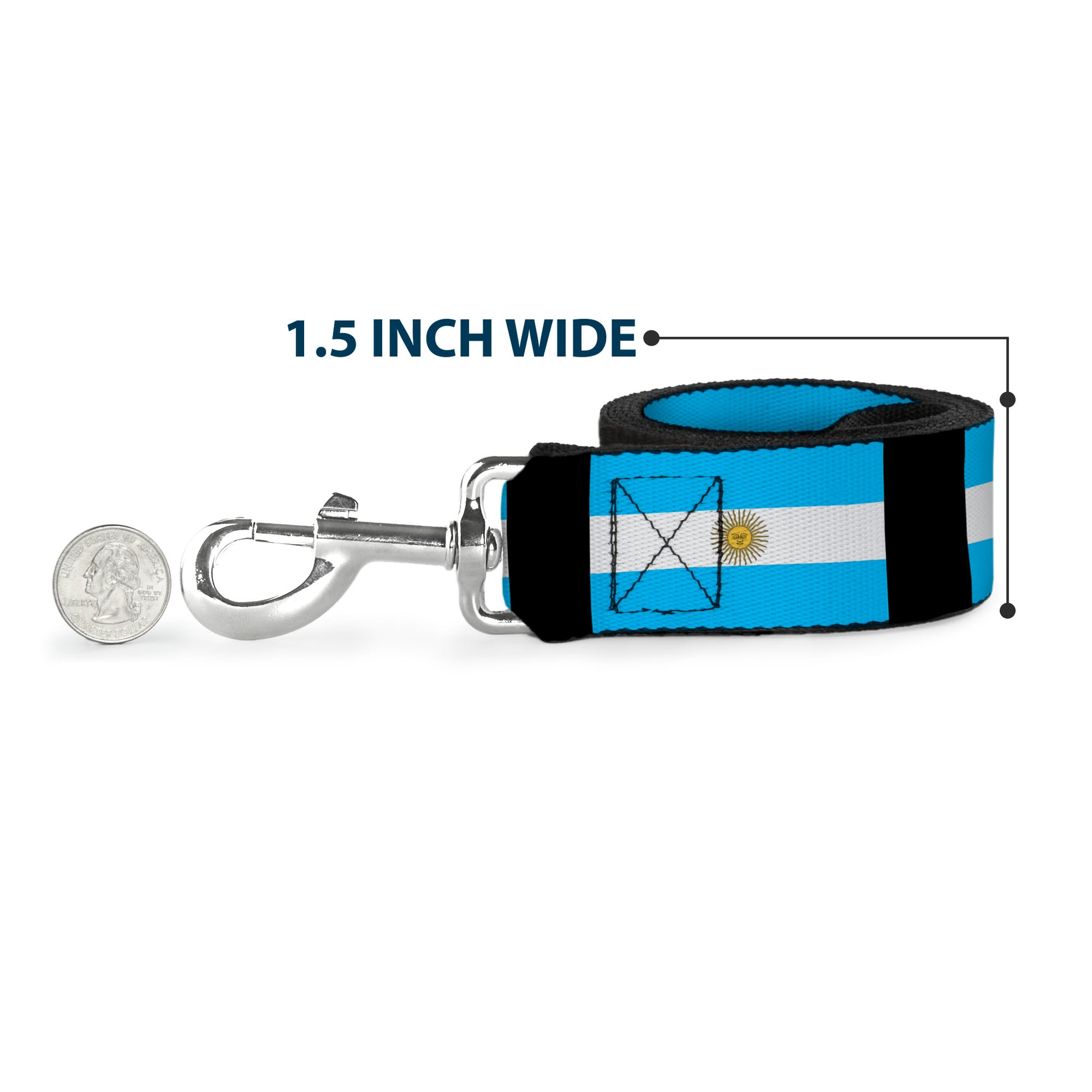 Dog Leash - Argentina Flags Dog Leashes Buckle-Down