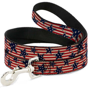 Dog Leash - Americana Stars & Stripes Red/White/Blue/White Dog Leashes Buckle-Down