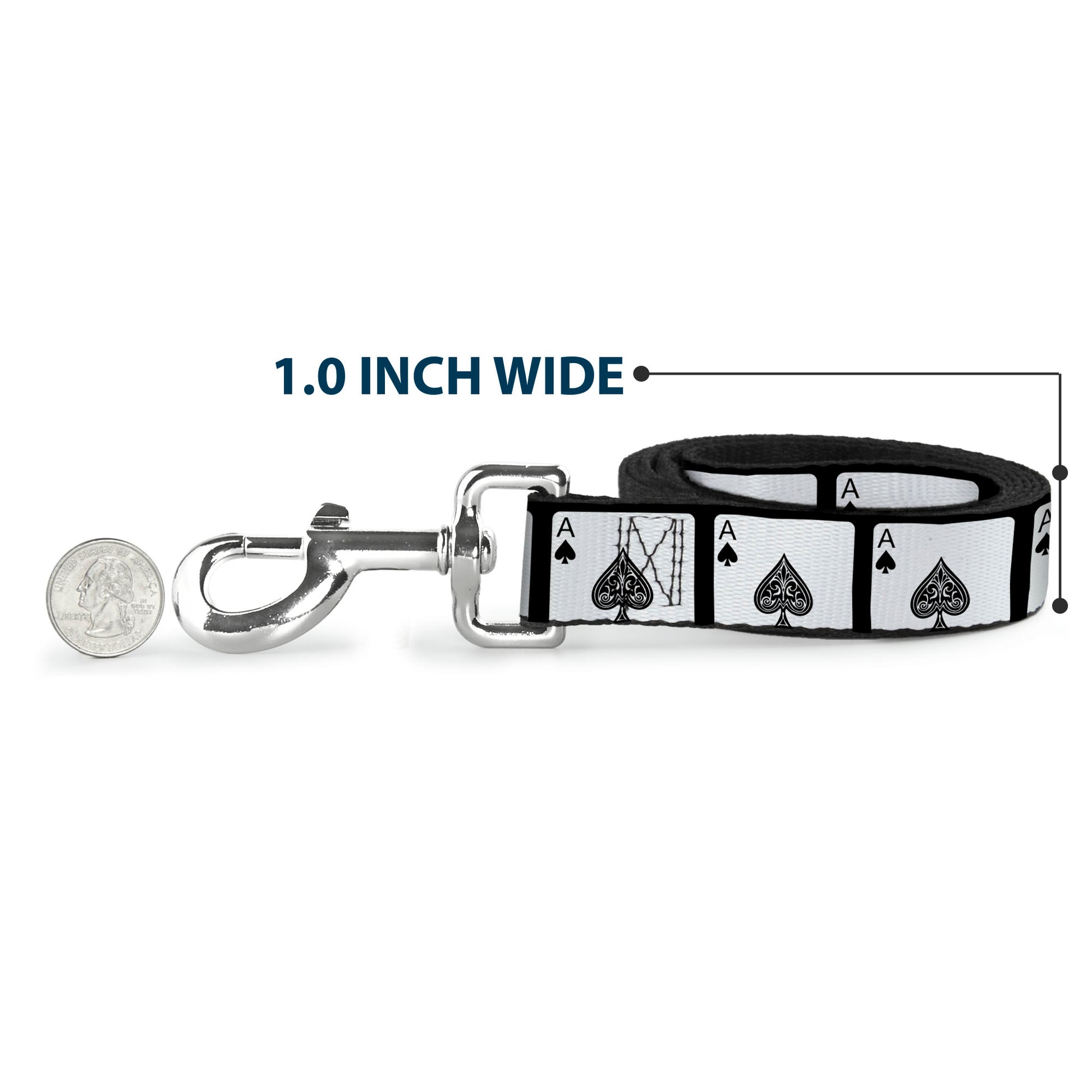 Dog Leash - Ace of Spades Dog Leashes Buckle-Down