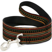 Dog Leash - Aztec5 Reds/Blues/Greens/Yellows Dog Leashes Buckle-Down