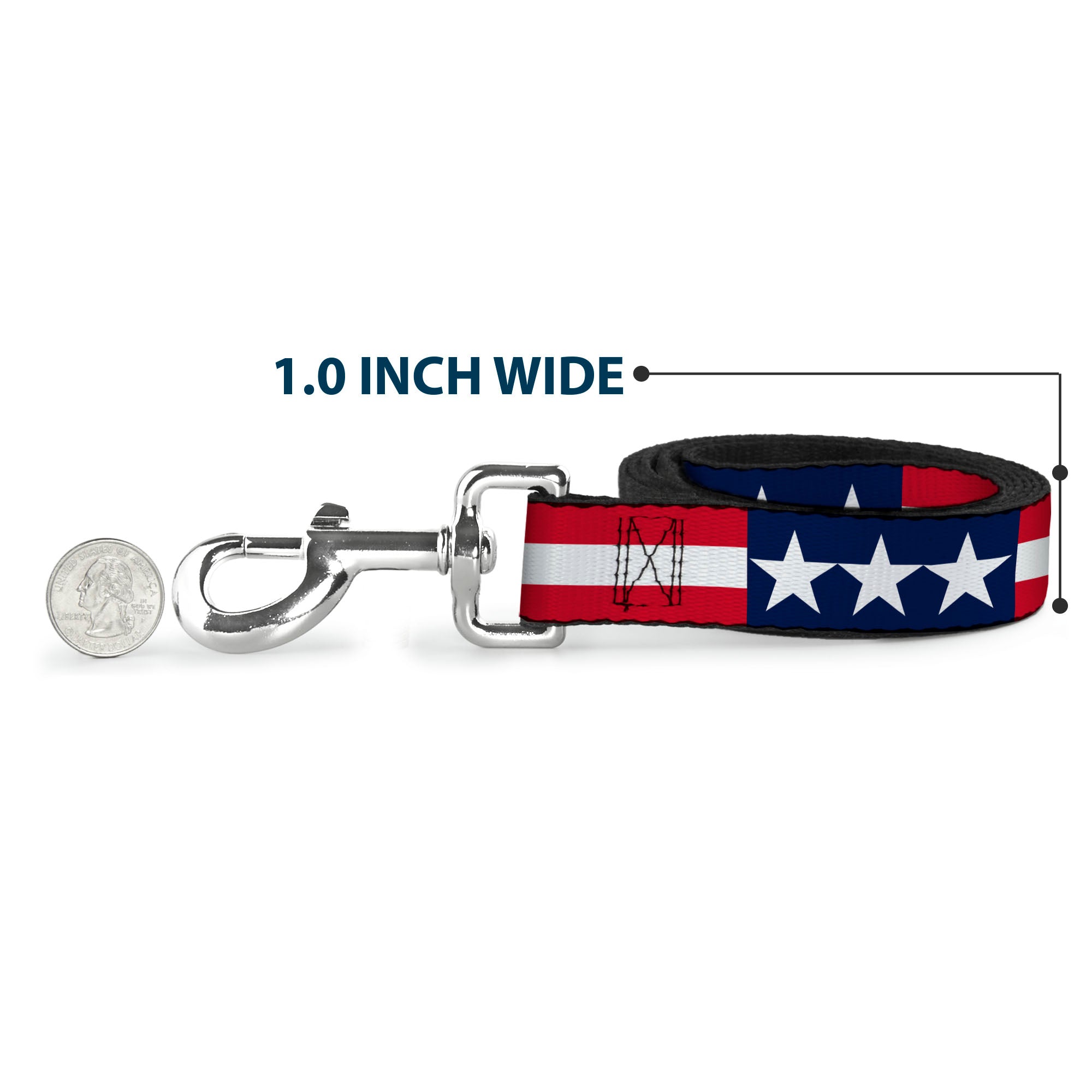 Dog Leash - Americana Stars & Stripes Dog Leashes Buckle-Down