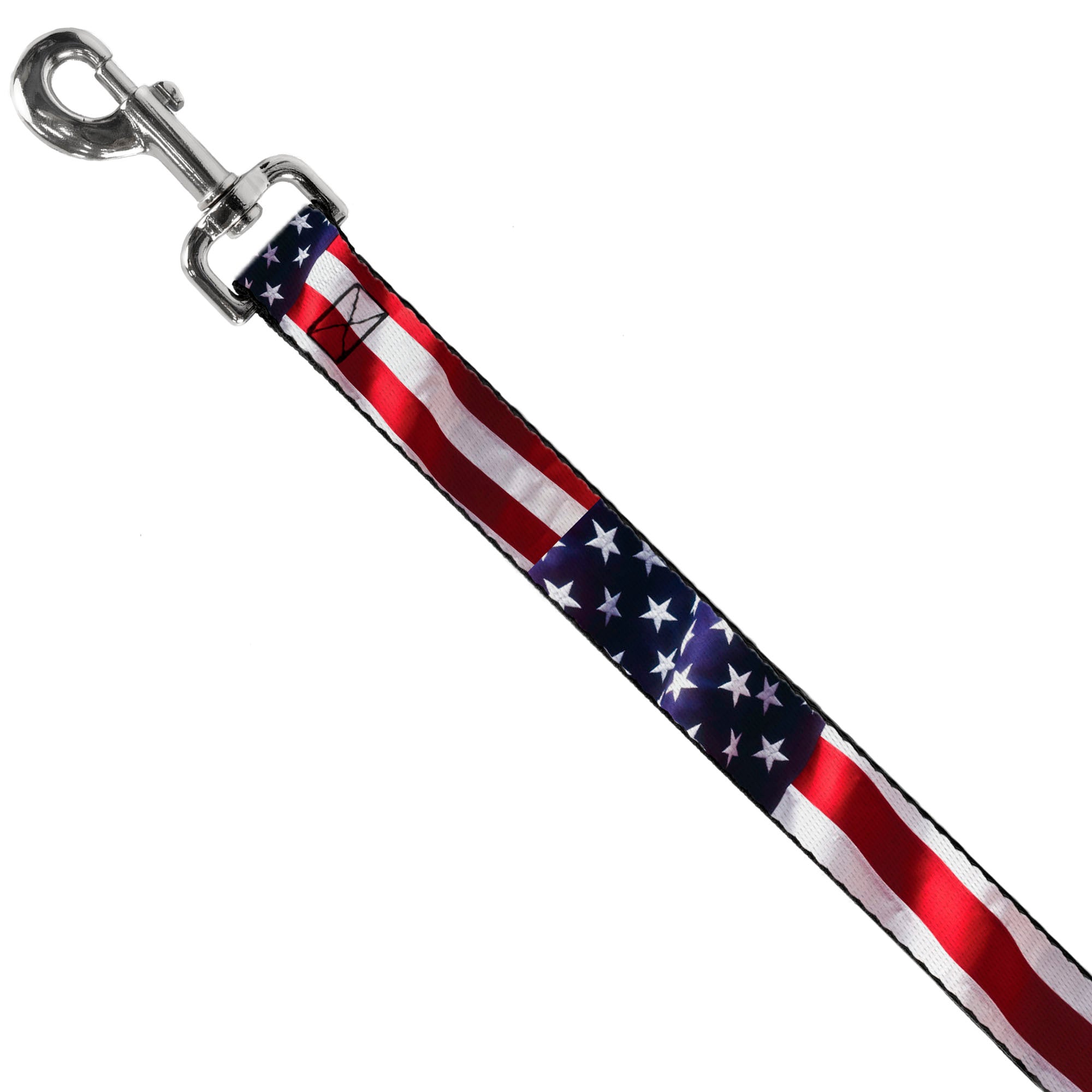 Dog Leash - American Flag Vivid CLOSE-UP Dog Leashes Buckle-Down