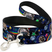 Dog Leash - Astronaut Cats in Space/Rainbows/Stars Dog Leashes Buckle-Down