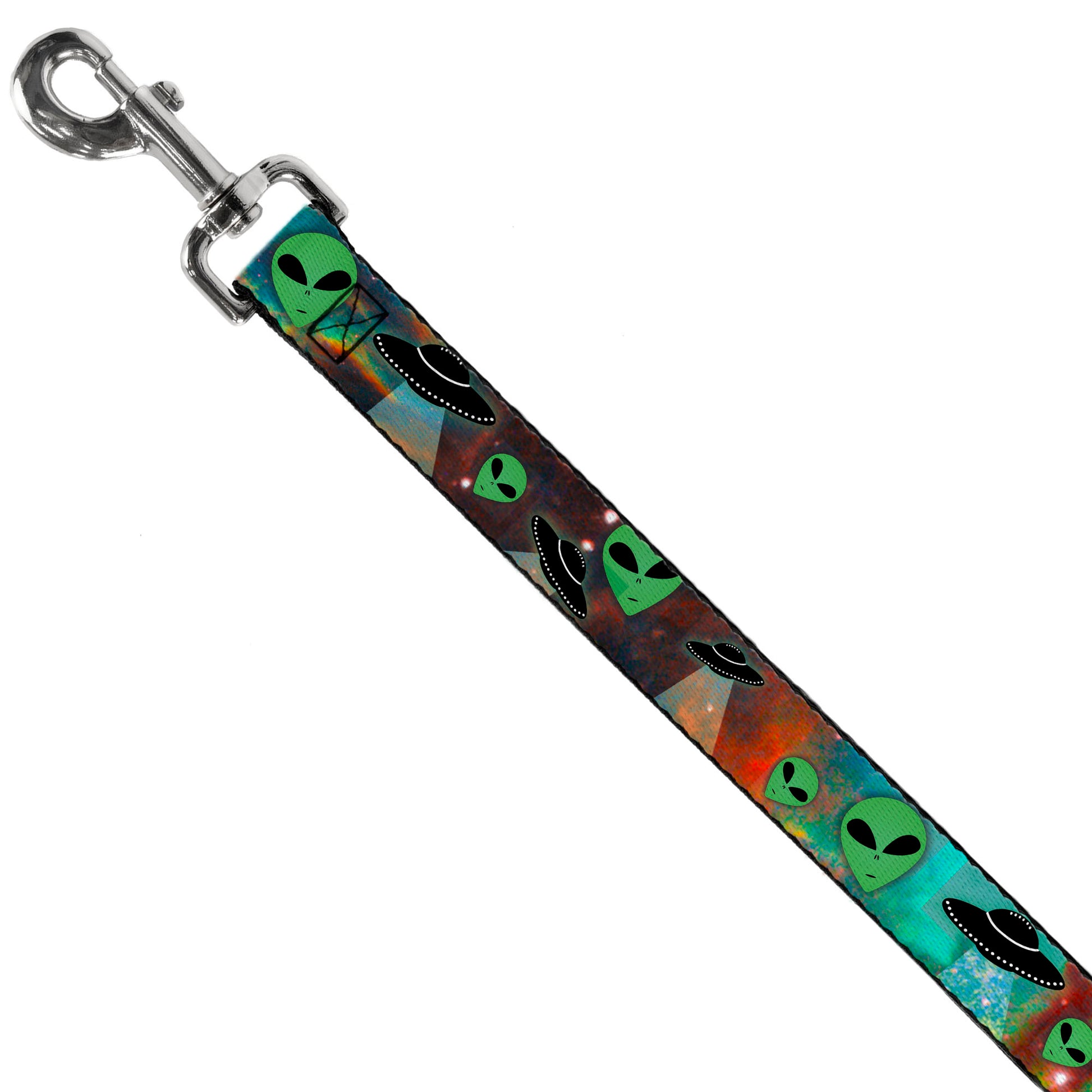 Dog Leash - Aliens & UFO's Galaxy/Green/Black/White Dog Leashes Buckle-Down