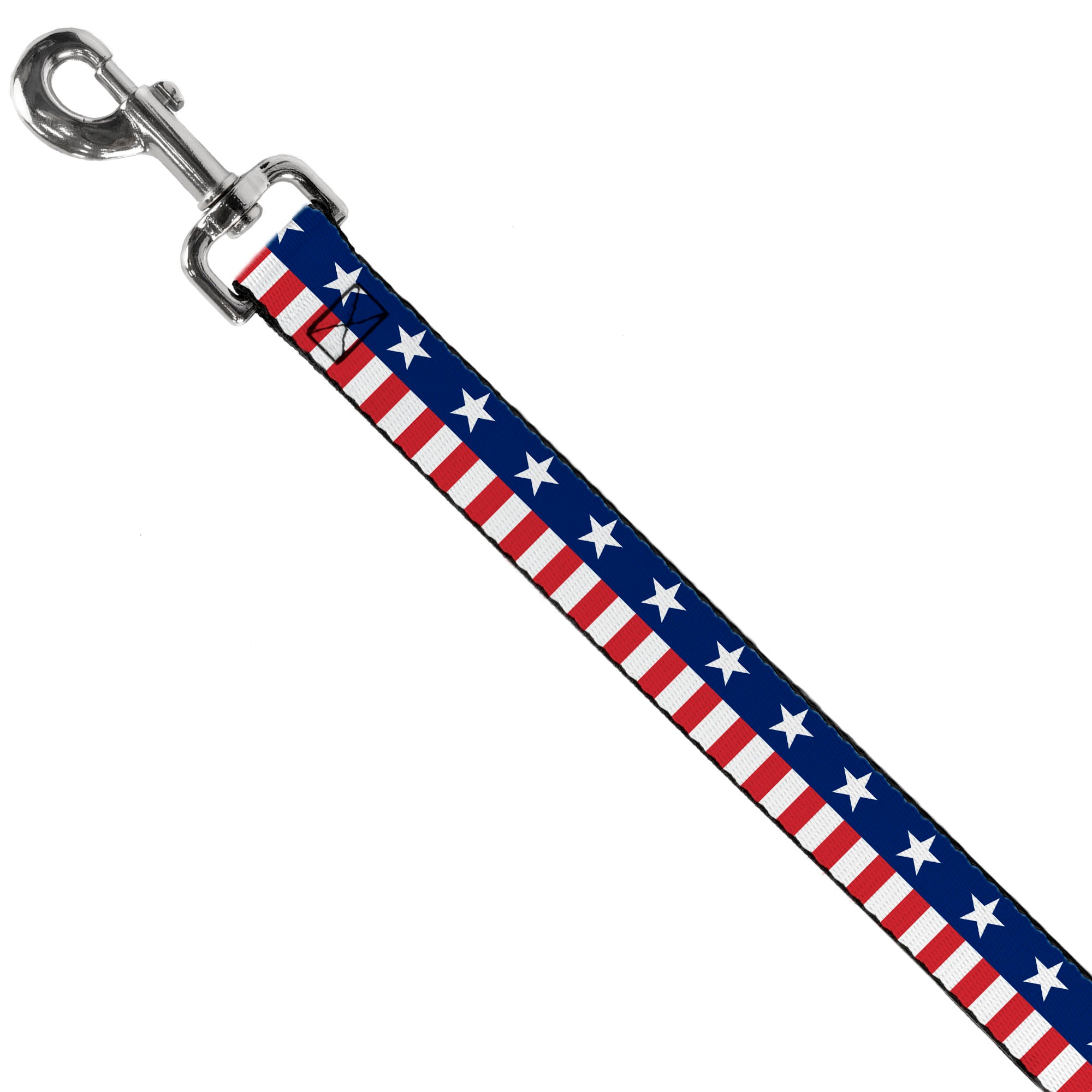Dog Leash - Americana Stars & Stripes2 Blue/White/Red/White Dog Leashes Buckle-Down