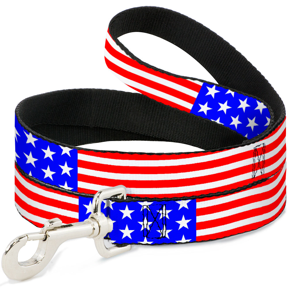 Dog Leash - Americana Stars & Stripes3 Red/White/Blue Dog Leashes Buckle-Down