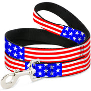 Dog Leash - Americana Stars & Stripes3 Red/White/Blue Dog Leashes Buckle-Down