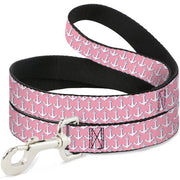 Dog Leash - Anchor2 Monogram Baby Pink/Baby Blue/White Dog Leashes Buckle-Down
