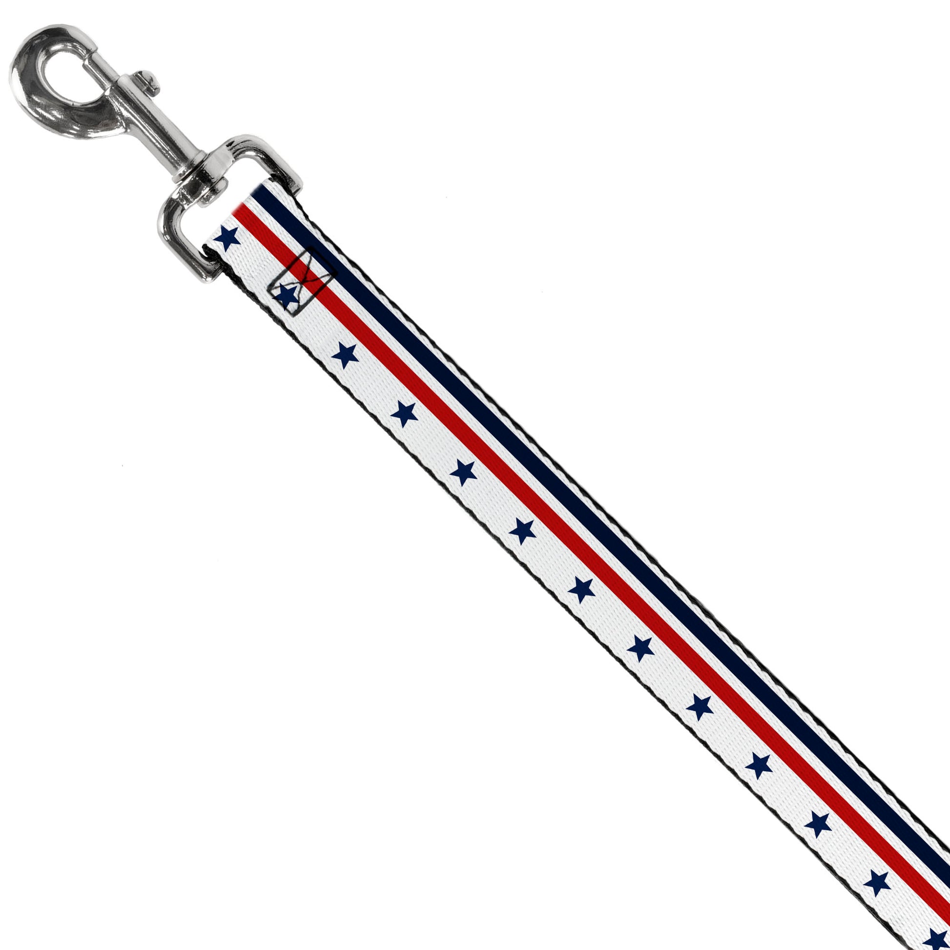 Dog Leash - Americana Stars & Stripes5 White/Blue/Red Dog Leashes Buckle-Down
