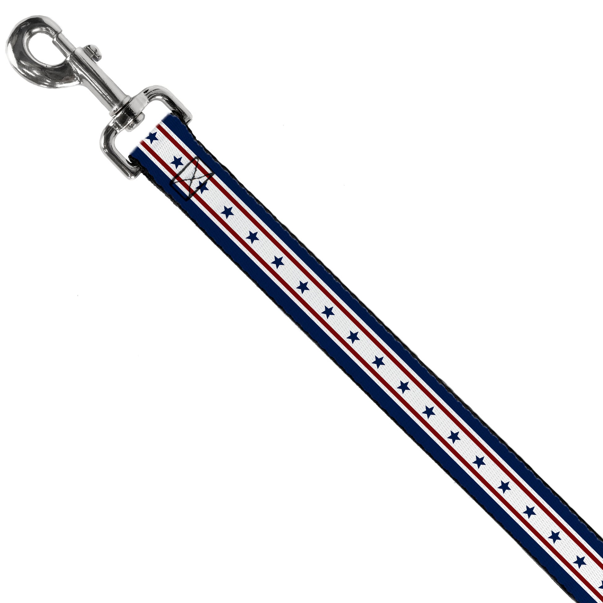 Dog Leash - Americana Stars & Stripes 6 Blue/White/Red Dog Leashes Buckle-Down