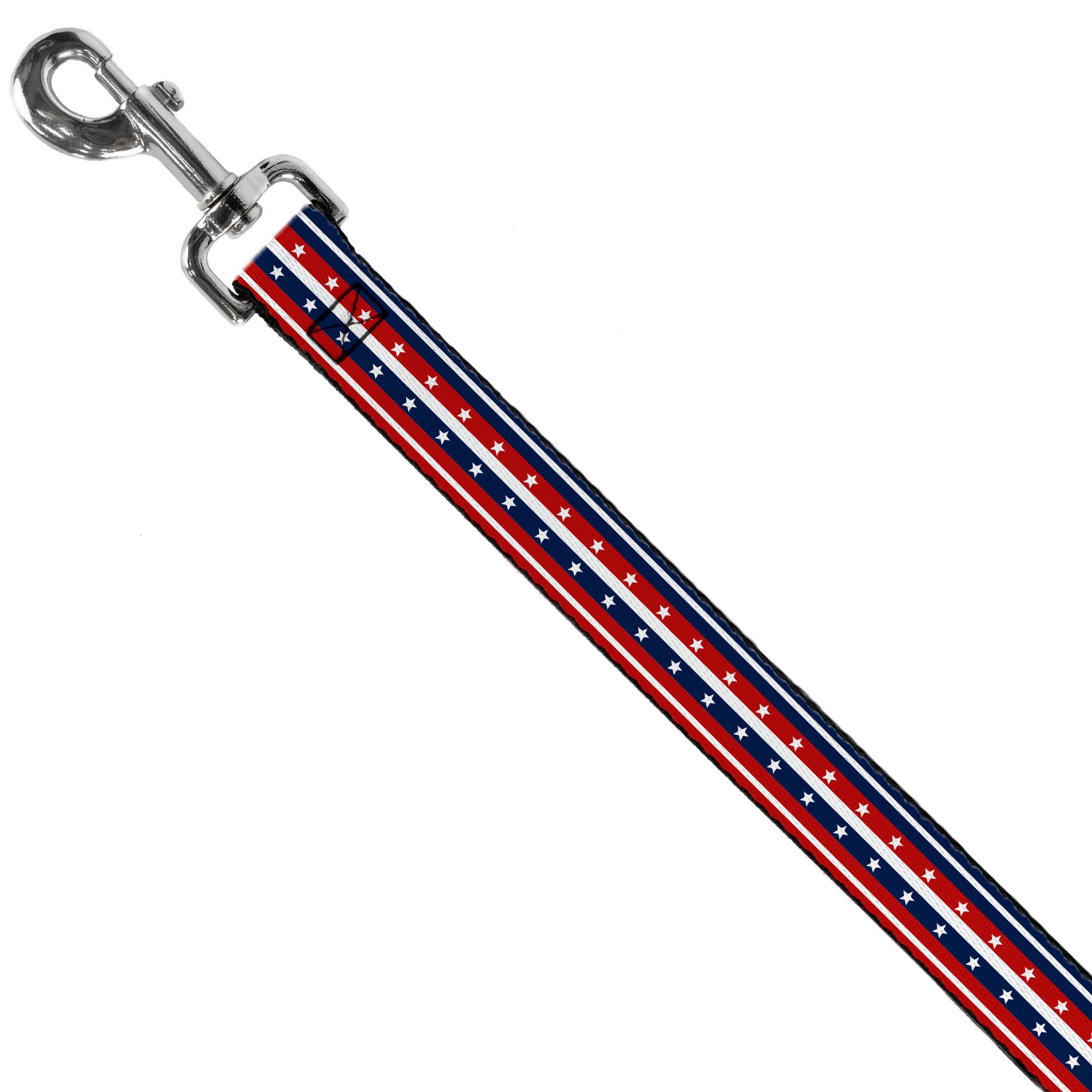 Dog Leash - Americana Stripe w/Stars2 Blue/Red/White Dog Leashes Buckle-Down