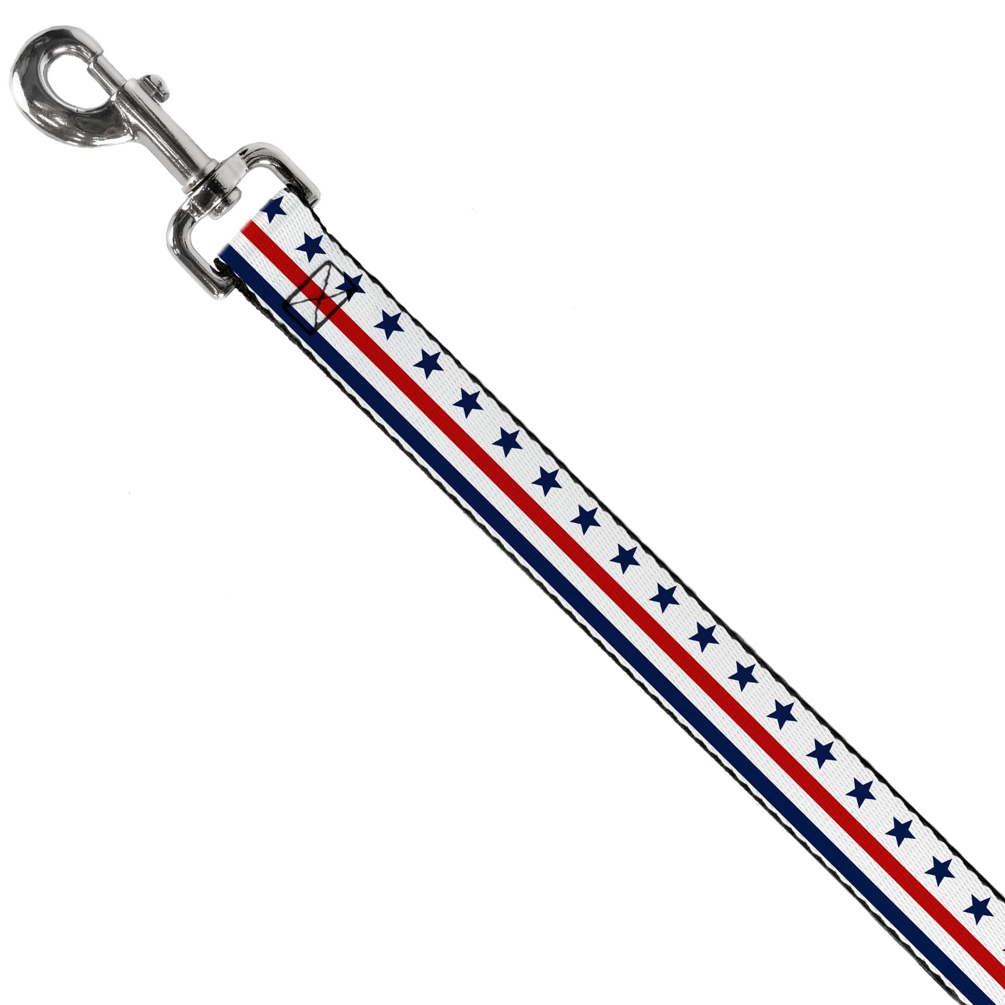 Dog Leash - Americana Stars & Stripes7 White/Blue/Red Dog Leashes Buckle-Down