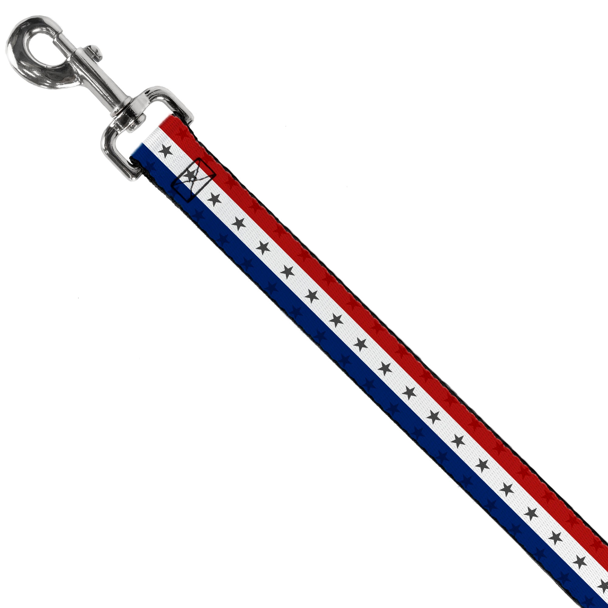 Dog Leash - Americana Star Stripes Red/White/Blue Dog Leashes Buckle-Down