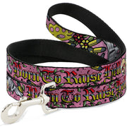 Dog Leash - Born to Raise Hell Pink Dog Leashes Buckle-Down
