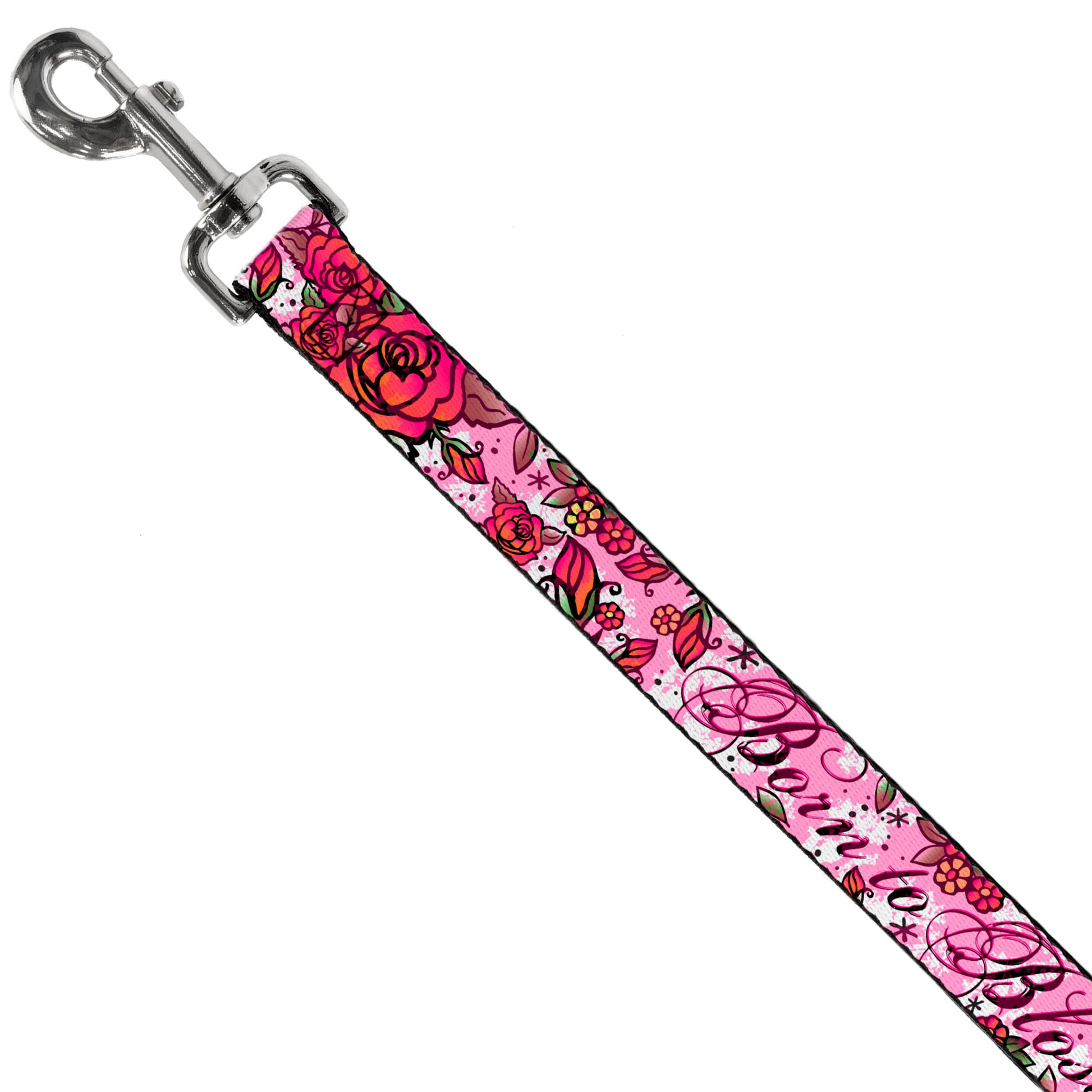 Dog Leash - Born to Blossom Pink Dog Leashes Buckle-Down