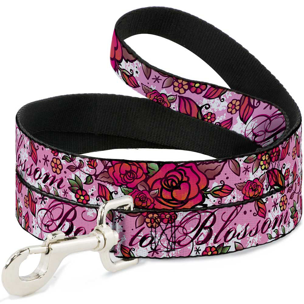 Dog Leash - Born to Blossom Pink Dog Leashes Buckle-Down