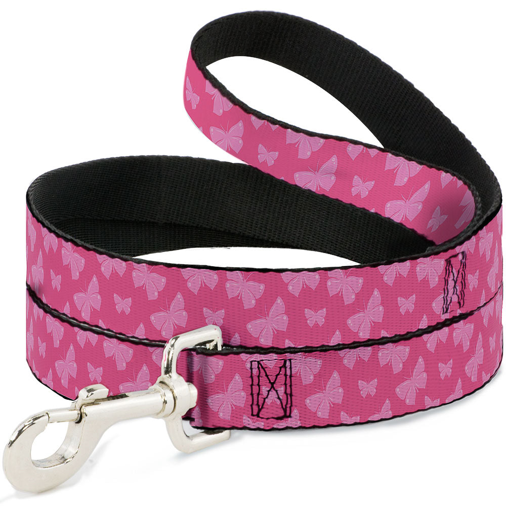 Dog Leash - Butterflies Pink Dog Leashes Buckle-Down