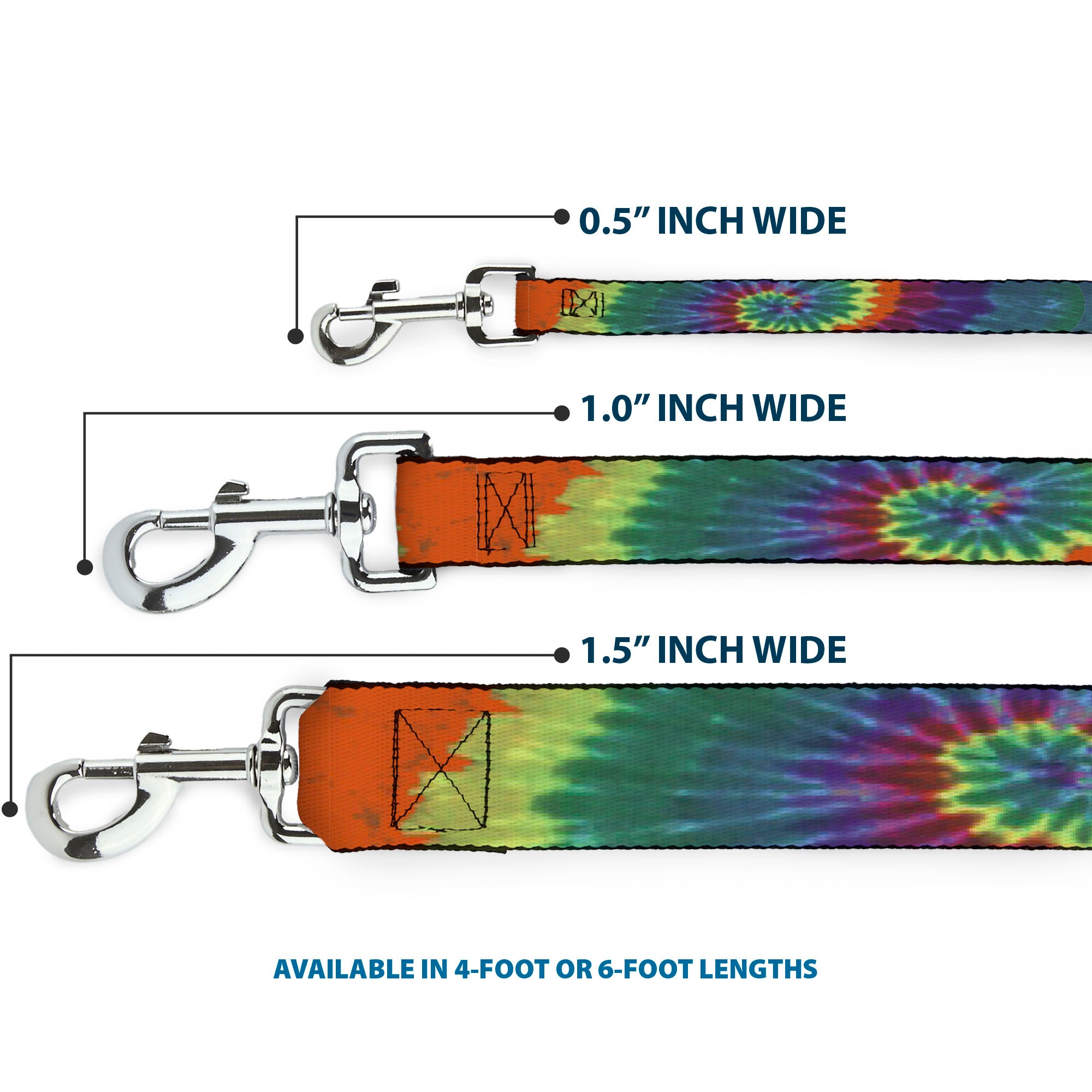 Dog Leash - BD Tie Dye Dog Leashes Buckle-Down