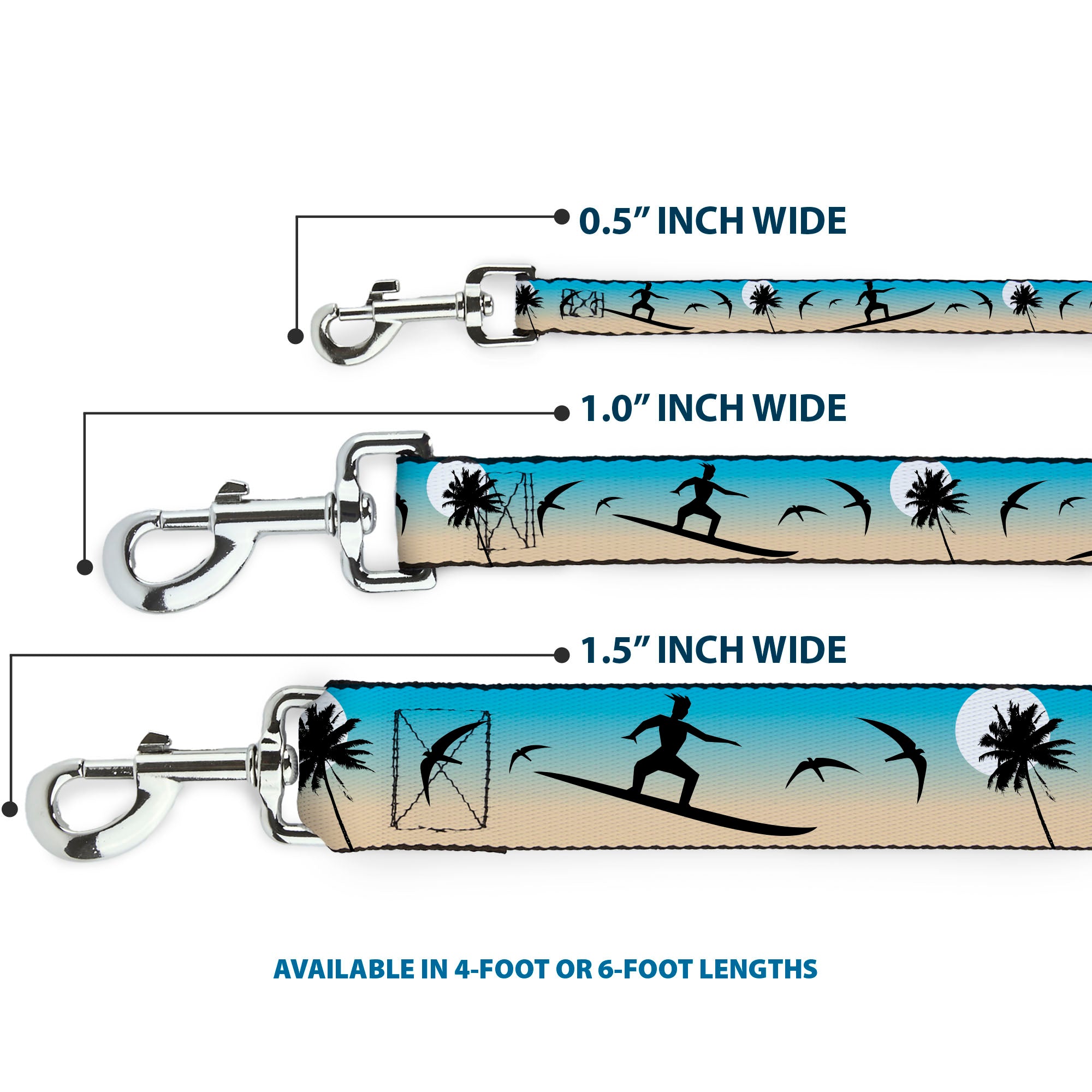 Dog Leash - Beach Surfer Dog Leashes Buckle-Down