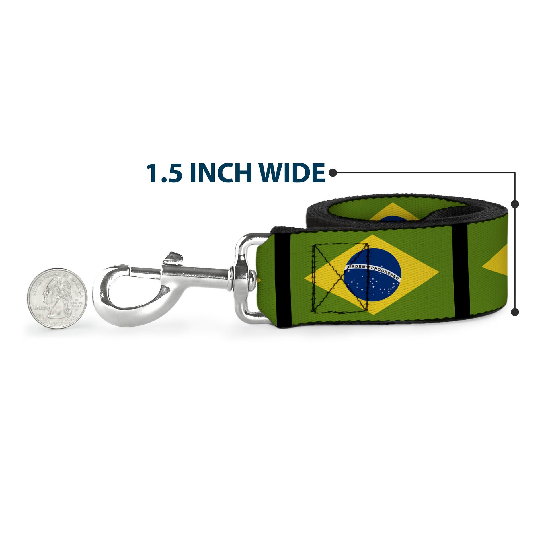 Dog Leash - Brazil Flags Dog Leashes Buckle-Down