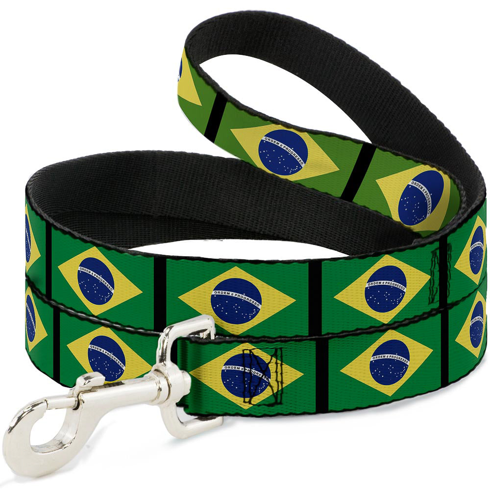 Dog Leash - Brazil Flags Dog Leashes Buckle-Down